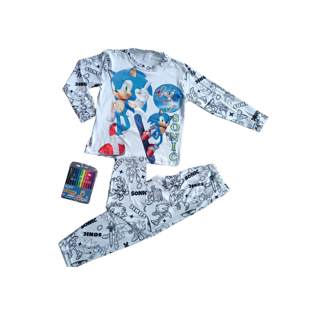 pijama para colorear