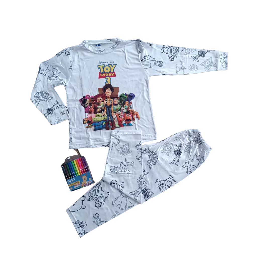 pijama para colorear