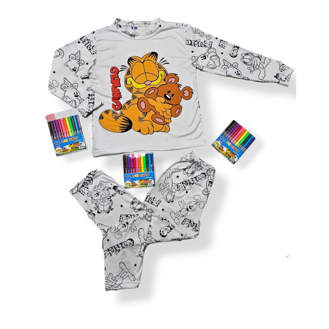 pijama para colorear