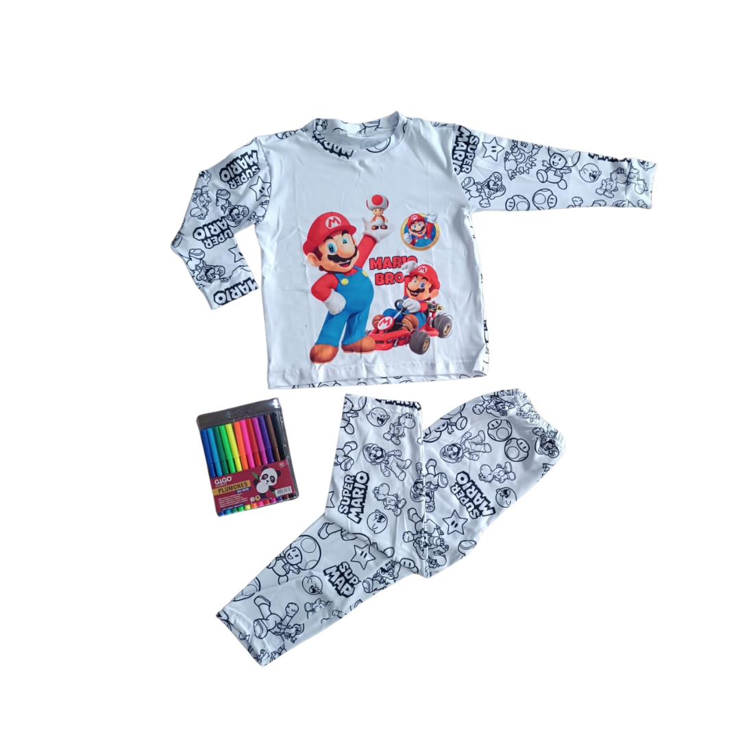 pijama para colorear